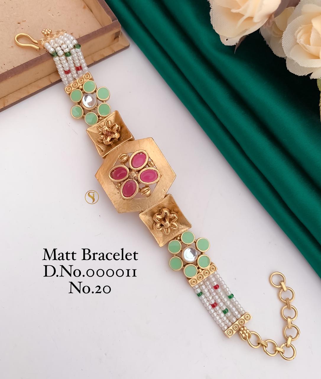 Matte Pearl Fancy Designer Bracelets 2 Wholesale Manufacturers
